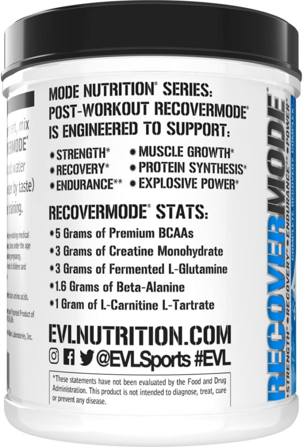 Nutrition Recover Mode- Complete Post Workout with BCAAs, Immunity Support, Vitamin C, D & E, Electrolytes, Hydration, Creatine, Glutamine, Beta-Alanine, L-Carnitine, 30 Serve - Image 4